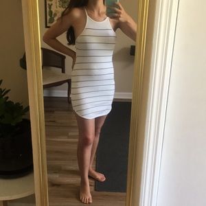 FashionNova Ribbed Backless Body Con dress